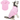 Pink Dog Hoodie with Leash Hole_M191_