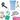 Pack of 3 (Pad scrubber , Dog Car Seat Belt and Silicone Brush) With Free Pillow Cover